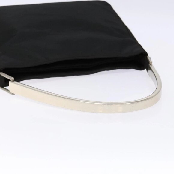 PRADA Shoulder Bag Nylon Black Silver Auth - Picture 8 of 16